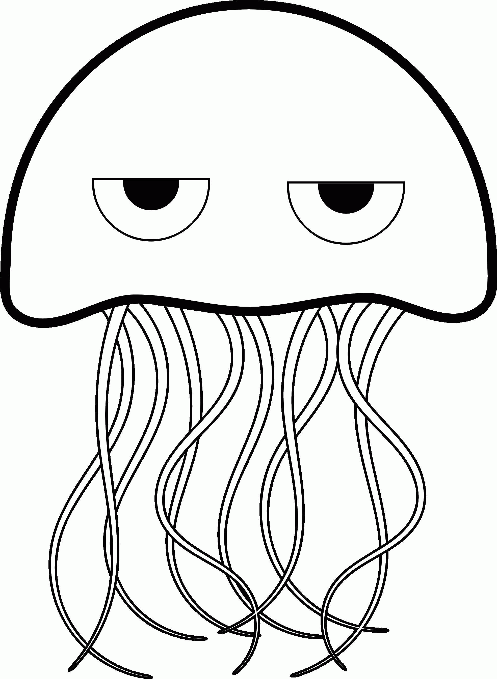Название: Раскраска Злая медуза. Категория: . Теги: .