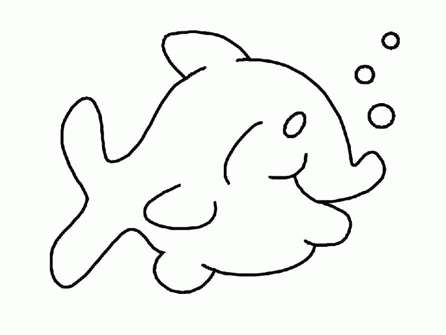 Название: Раскраска Веселый дельфин пускает пузыри. Категория: . Теги: .