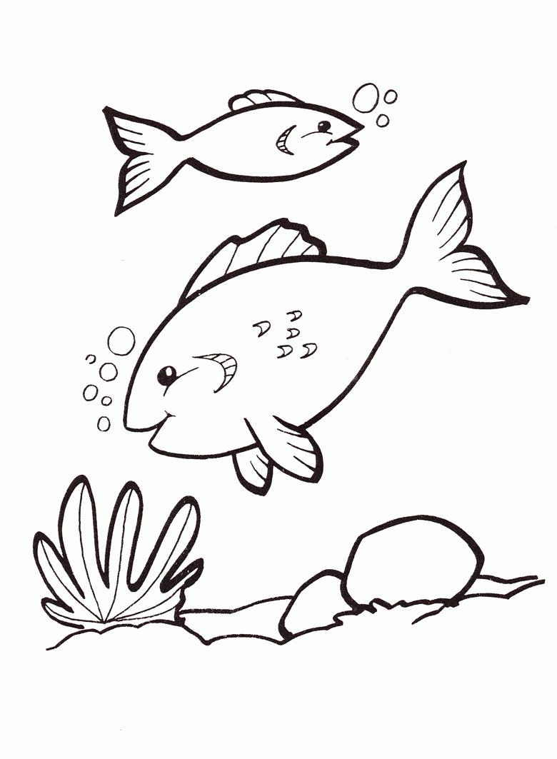 Раскраска Раскраски детская детская раскраска подводный мир,  рыбы,  водоросли Скачать .  Распечатать 