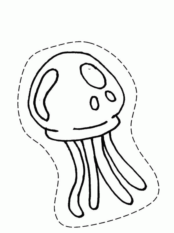 Раскраска Медуза из спанч боба  Скачать .  Распечатать 