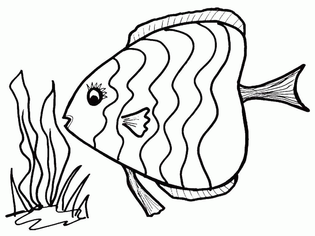 Раскраска Название: Раскраска Рыбка с полосками. Категория: рыбы. Теги: рыбы, вода, рыбка. Скачать .  Распечатать 