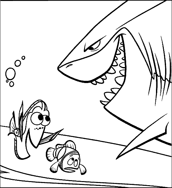 Название: Раскраска Раскраски рыба раскраски мультфильмы, раскраски в поисках немо, Немо, рыба, акула. Категория: . Теги: .