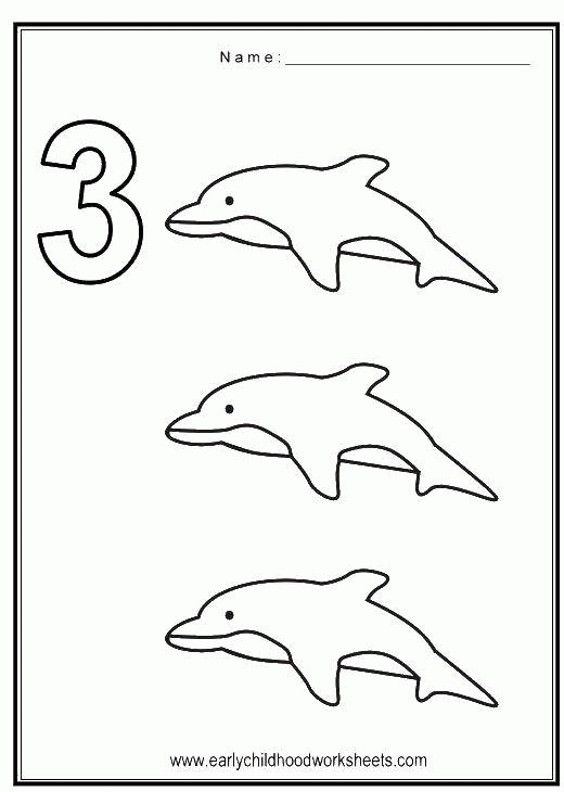 Название: Раскраска Три дельфина. Категория: . Теги: .